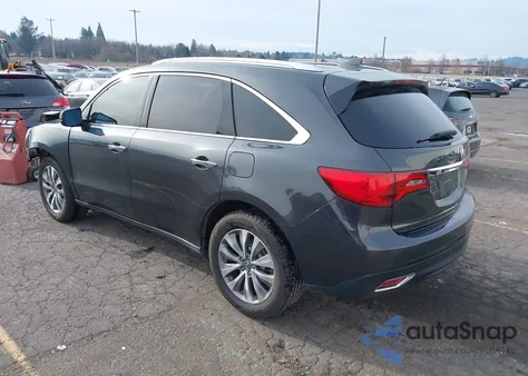 2014 Acura Mdx Technology Package из США, поврежденный, VIN 5FRYD4H45EB044380